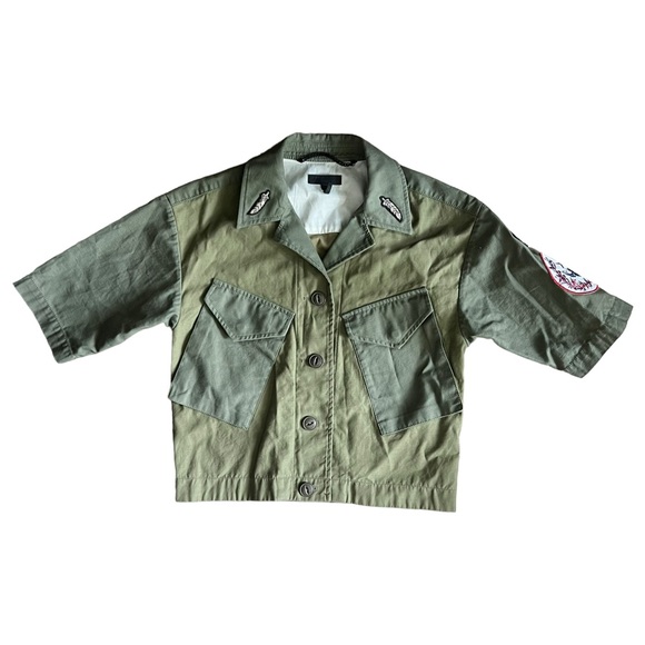 RAG & BONE Baldwin Shirt Jacket Olive Green Military Size XXS TTP Denim - Picture 2 of 15